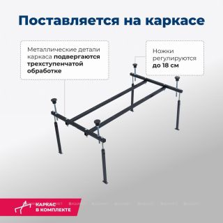 Акриловая ванна Aquanet West 205560 140x70 см с каркасом